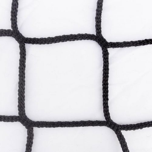 Extra Heavy Duty Cargo Net 1.5m x 1.5m with Webbing Edge, Bungee Cord and Carabiner  Hooks 45mm Mesh Black, Nets4You